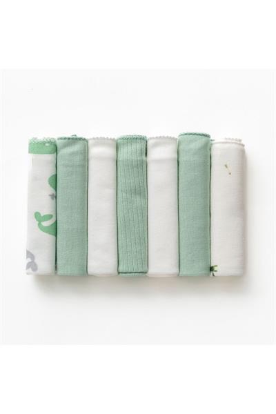 Bebek Penye %100 Pamuk 7Li Ağız Mendili