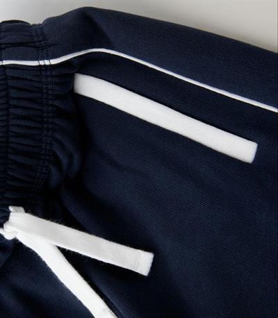 Sloganlı Polo Yaka T-shirt Geniş Eşofman Alt-Üst Takım Kız Çocuk