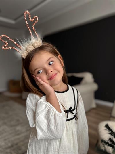 Yılbaşı Noel Geyik Kız Çocuk Taç