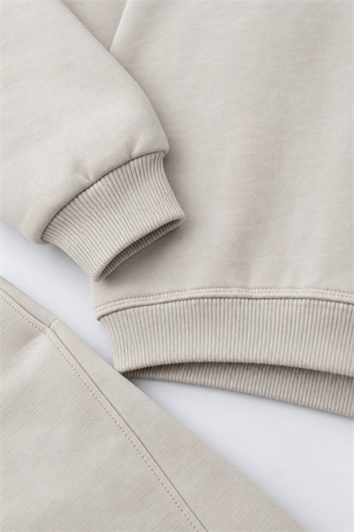 Çocuk Pamuklu Sweatshirt ve Bol Paça Pantolon Takımı