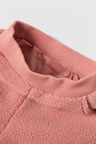 Kız Çocuk Polar Kumaş Fermuarlı Cep Detaylı 2li Eşofman Takımı - Pembe