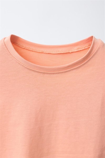 Kız Çocuk Pamuklu Pastel Basic T-shirt 3lü Set