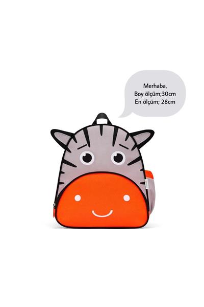 Çocuk Zebra Desenli Okul Sırt Çantası