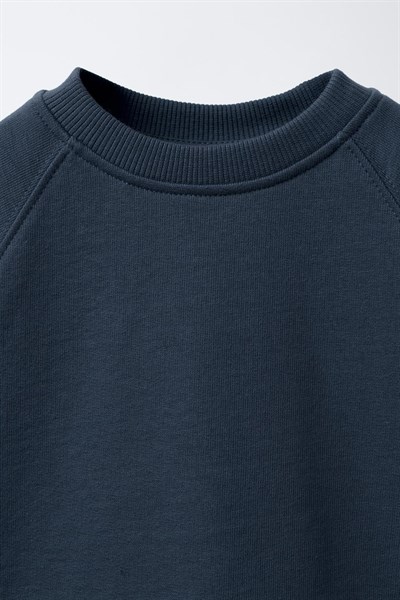 Unisex Çocuk Pamuklu Lacivert Timsah Nakışlı T-Shirt Şort Takım