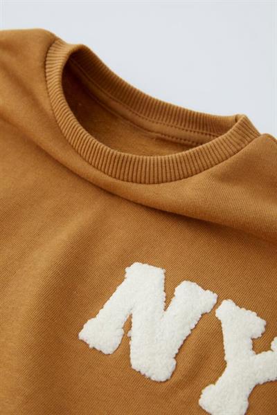 Unisex Çocuk Pamuklu Hardal 