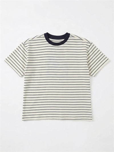 Çocuk Pamuklu Çizgili T-Shirt