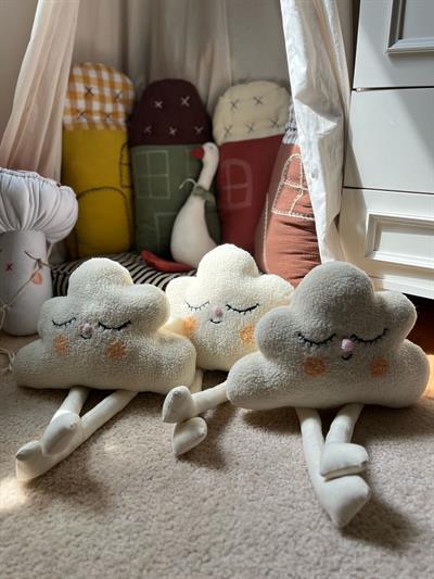 Bulut Şeklinde Yumuşak Peluş Uyku Arkadaşı - Kız ve Erkek Bebeklere Uygun