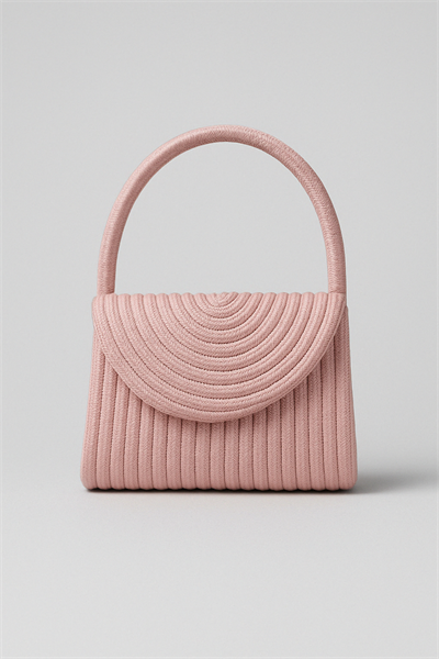 Kız Çocuk Jüt Hasır Spiral El Çantası - Yazlık Mini Model