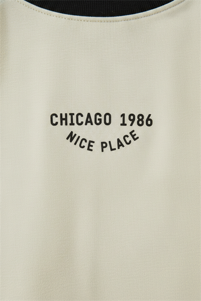 Erkek Çocuk Pamuklu Chicago Baskılı T-Shirt ve Şort Takım