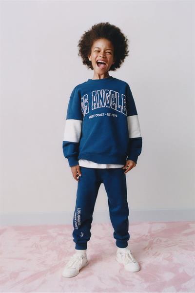 Erkek Çocuk Los Angeles Baskılı Pamuklu Sweatshirt Eşofman Alt-üst Takım