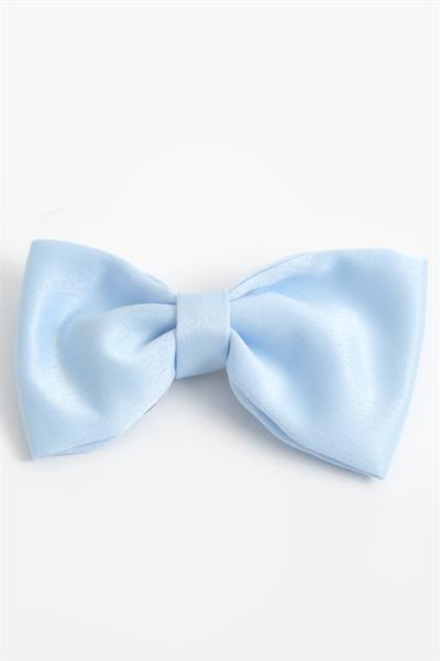 Kız Çocuk Mavi Kurdele Detaylı Taç ve Toka 2li Saç Aksesuar Seti 