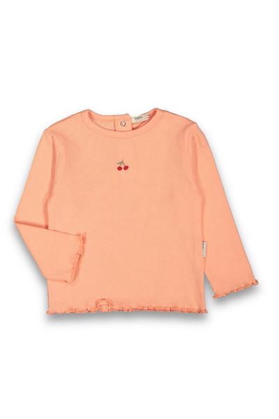 Kız Bebek İşleme Desenli Pamuklu Fırfırlı Body