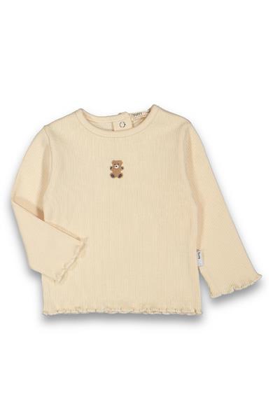 Kız Bebek İşleme Desenli Pamuklu Fırfırlı Body