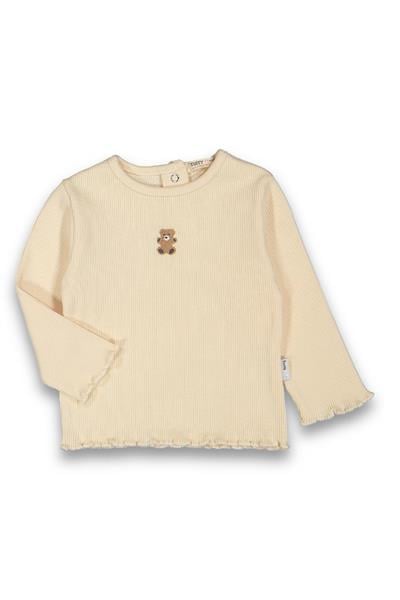 Kız Bebek İşleme Desenli Pamuklu Fırfırlı Body