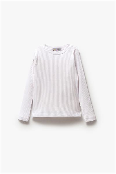 Kız Çocuk Pamuklu Kışlık Uzun Kollu Basic Body Sweatshirt