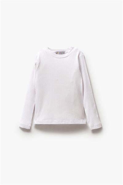 Kız Çocuk Pamuklu Kışlık Uzun Kollu Basic Body Sweatshirt