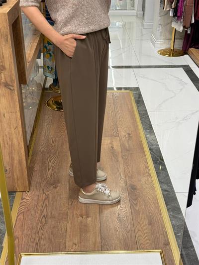 ELEGANCE BELİ LASTİKLİ DAR PANTOLON