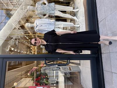 FERMUARLI TENCEL MİDİ ELBİSE