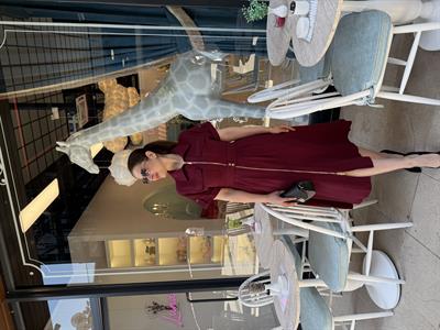 FERMUARLI TENCEL MİDİ ELBİSE