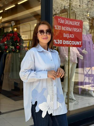NAKIŞLI TAŞLI GÖMLEK