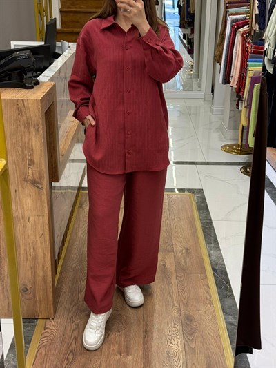 NUSS - ÇİZGİLİ TENCEL TAKIM