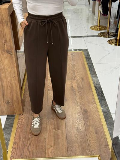 ÖNDEN PARÇALI HAVUÇ BAMBU PANTOLON