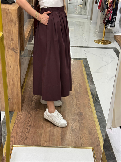 SENTEZ - ELY BELİ LASTİKLİ ETEK