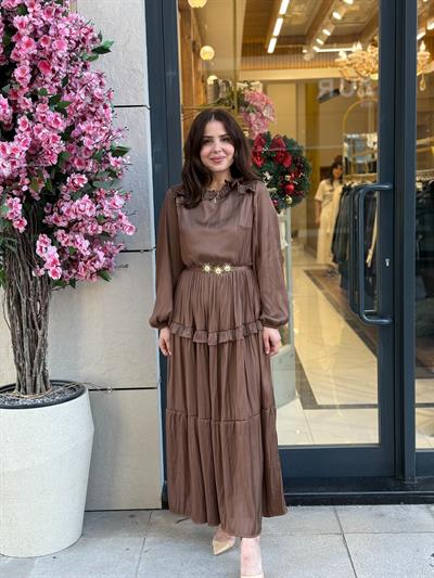 SHINY RUFFLE ELBİSE
