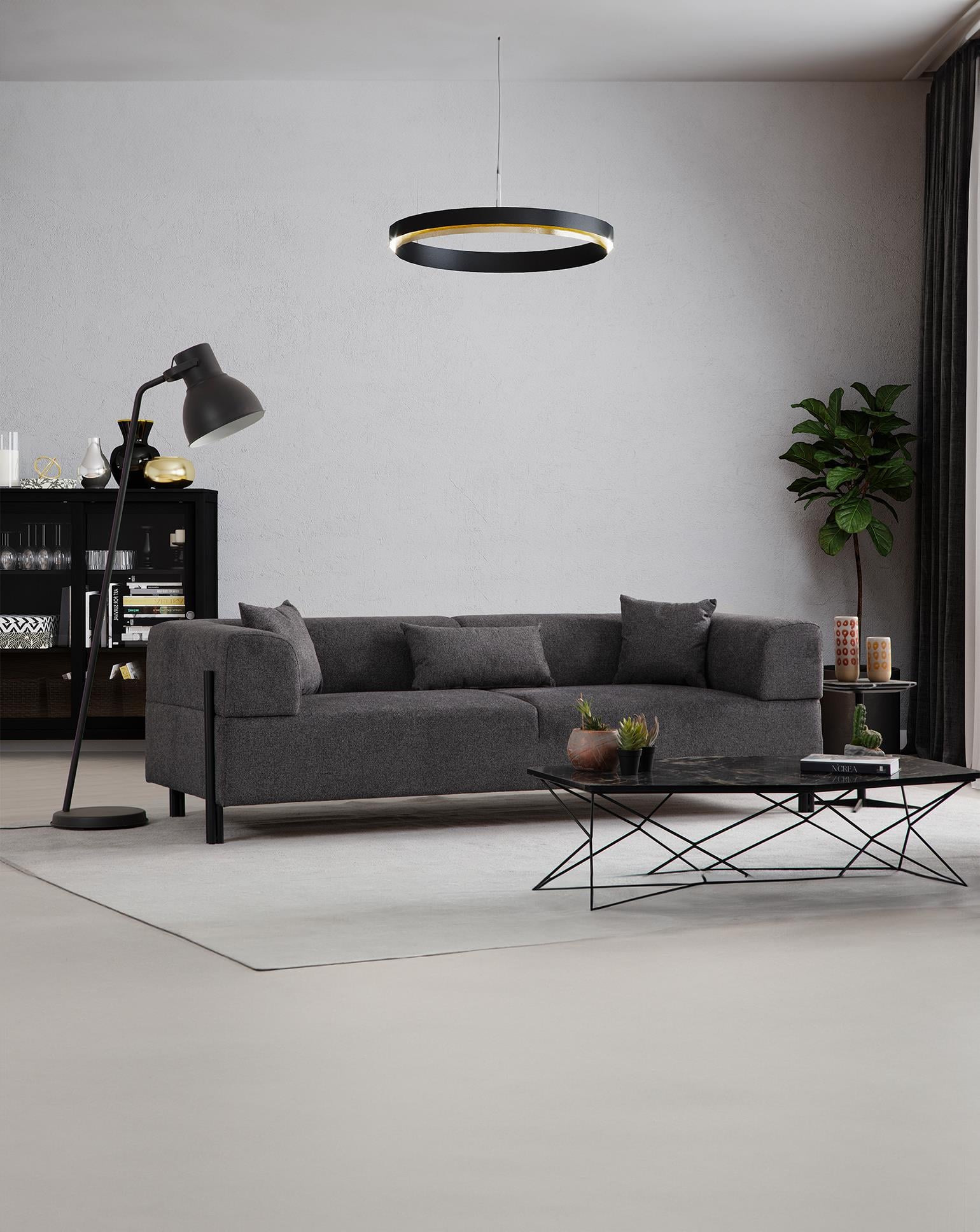 Gio Düz Üçlü Koltuk