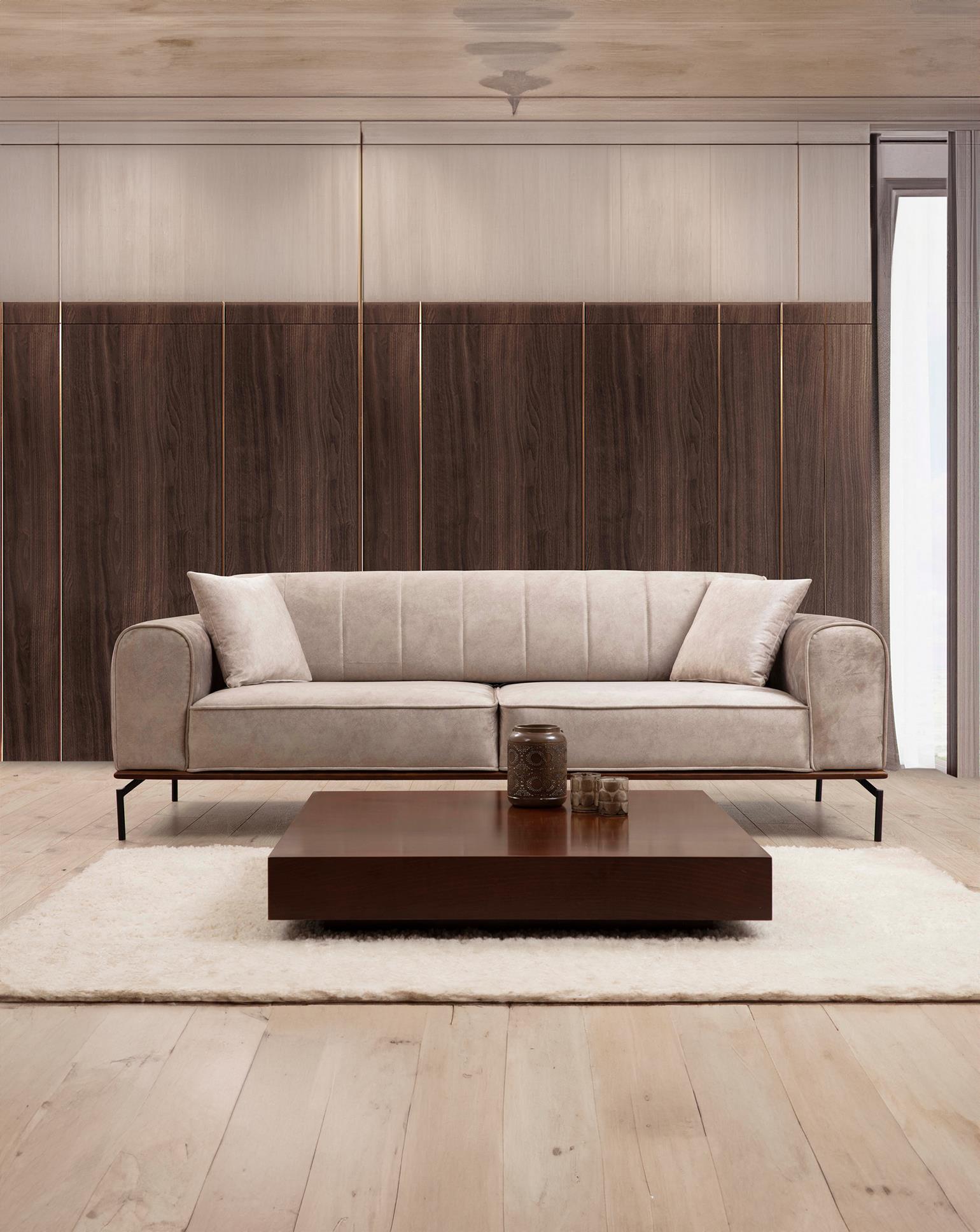 Siesta Yataklı Düz Üçlü Koltuk