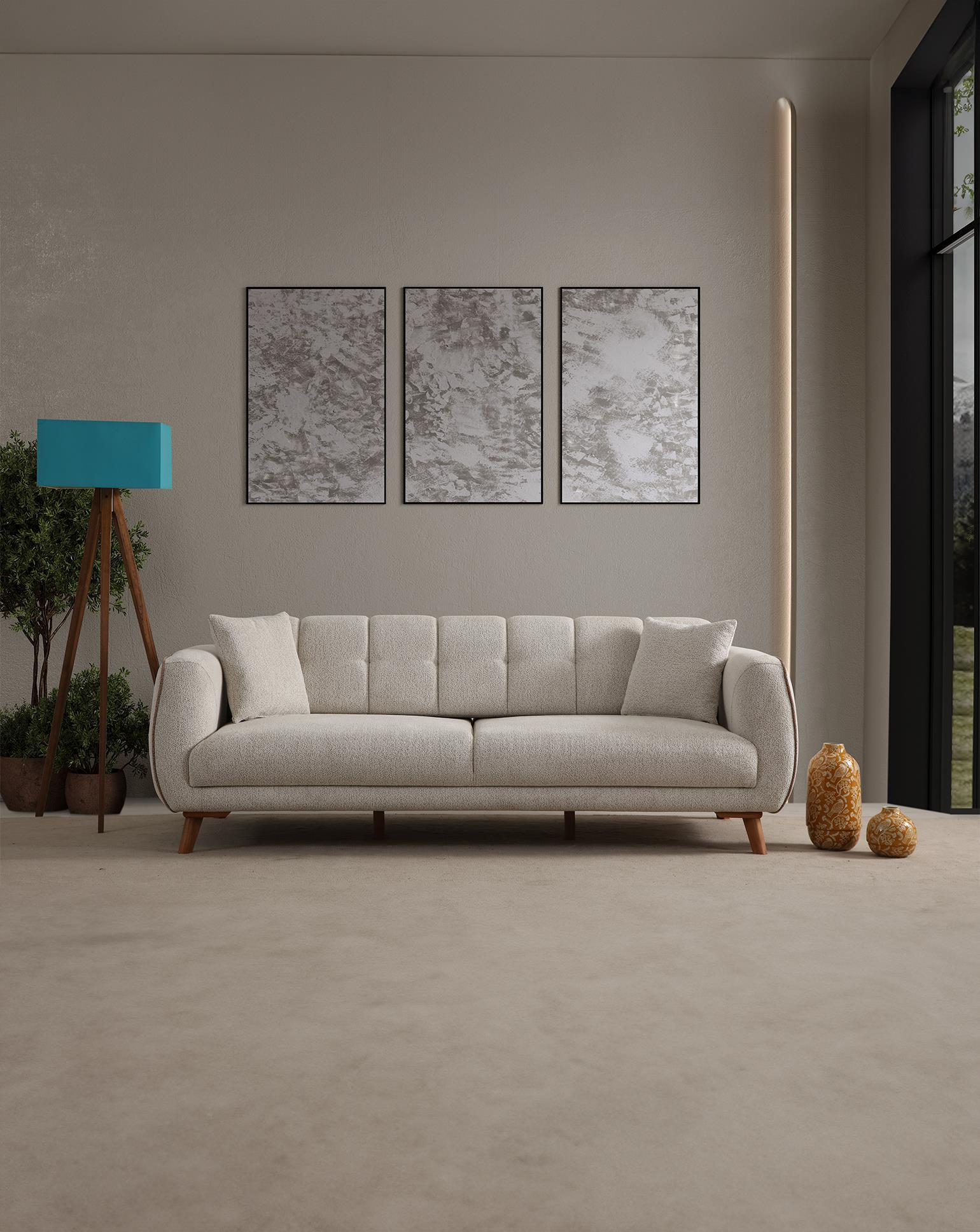 Simela Yataklı Üçlü Koltuk