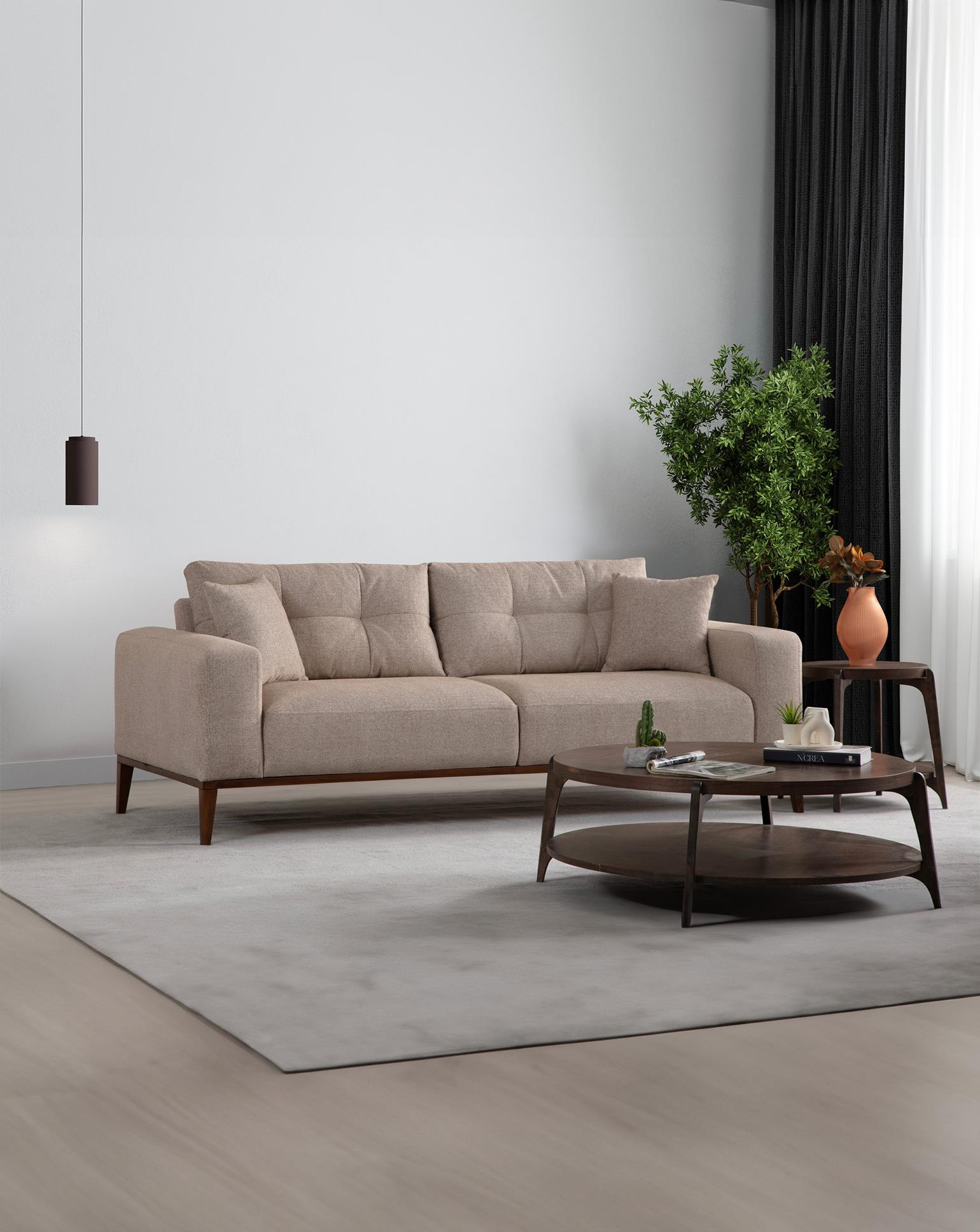 Sinor Yataklı Üçlü Koltuk