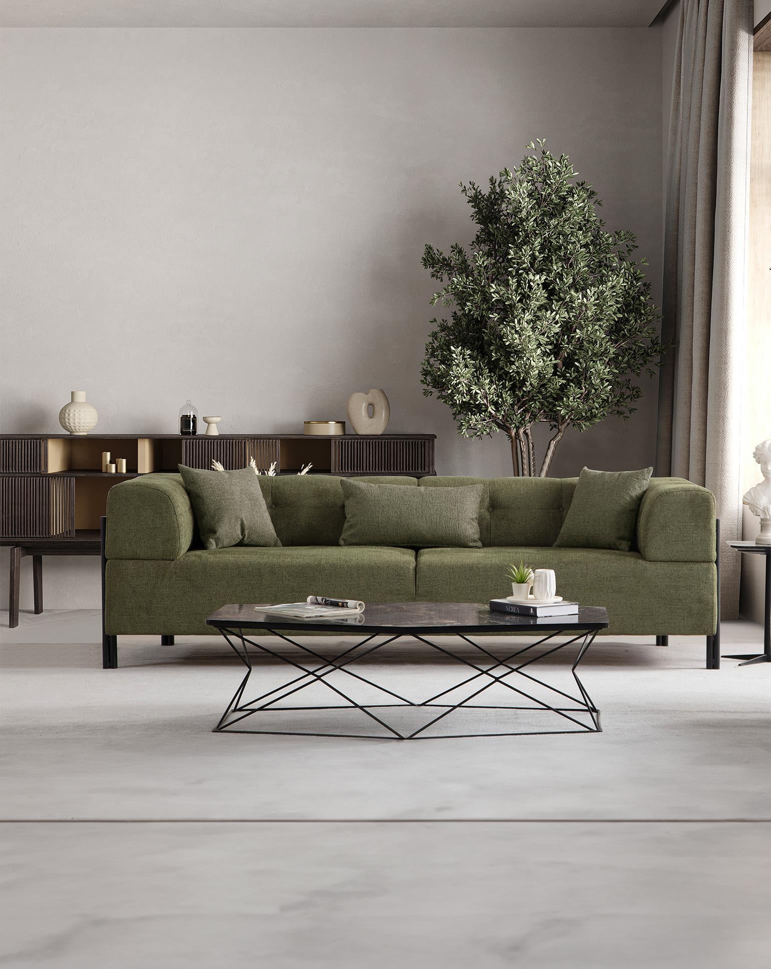 Gio Kapitoneli Üçlü Koltuk