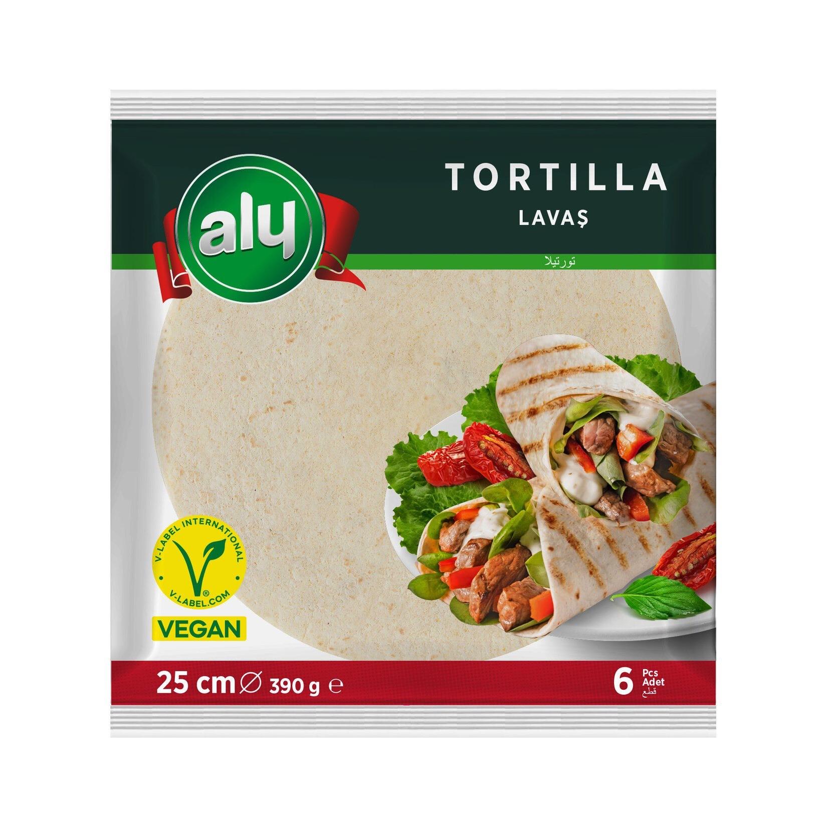 Aly Tortilla Lavaş 25 Cm 6'lı 390 G