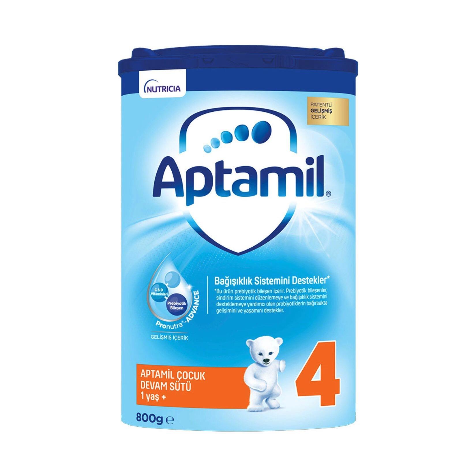 Aptamil 4 Çocuk Devam Sütü 800 G 1+ Yaş Akıllı Kutu