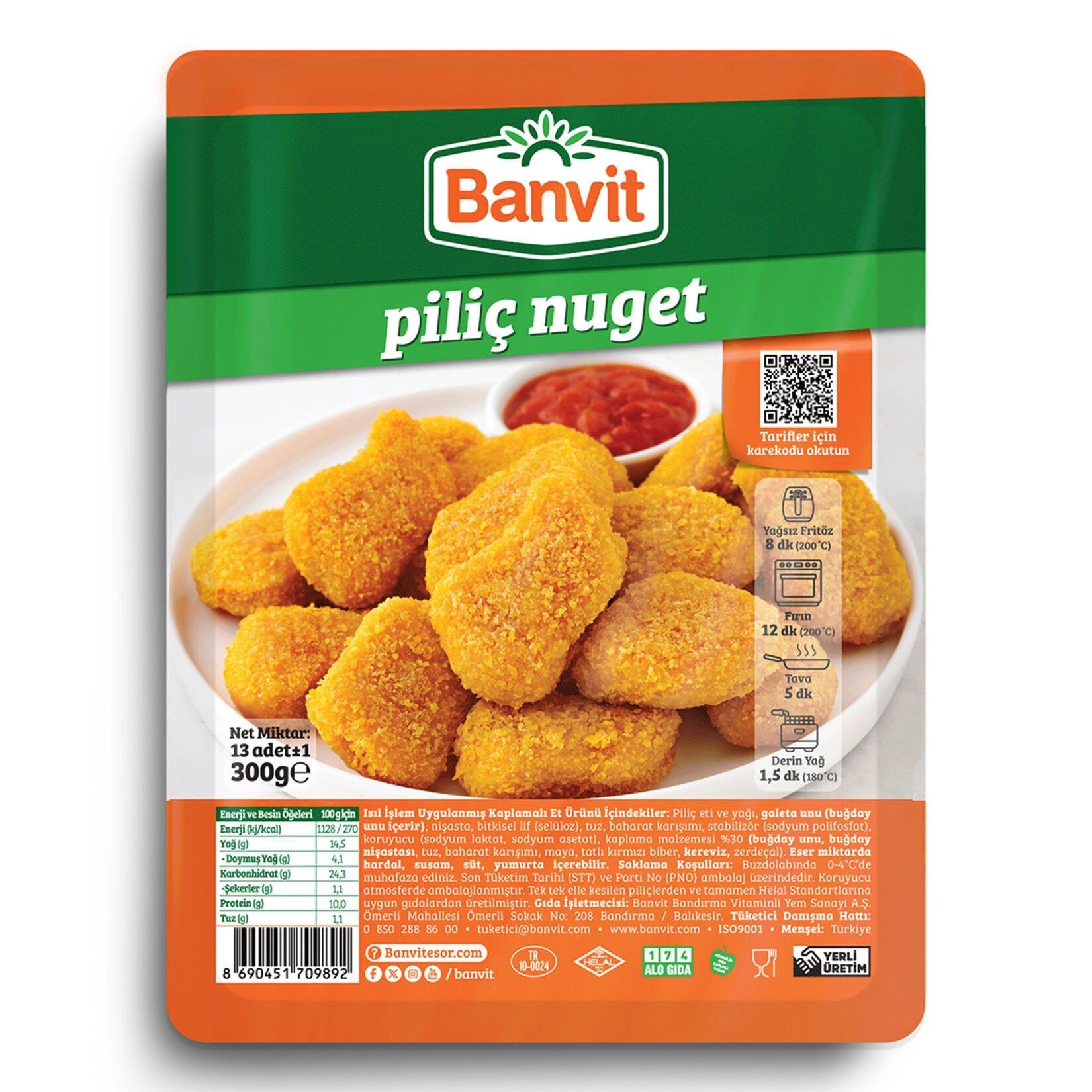 Banvit Piliç Nugget 300 G