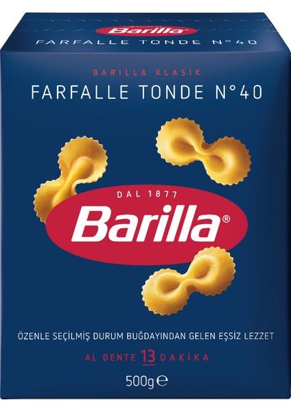 Barilla Fiyonk/ Farfalle Tonde Sade Makarna 500 Gr