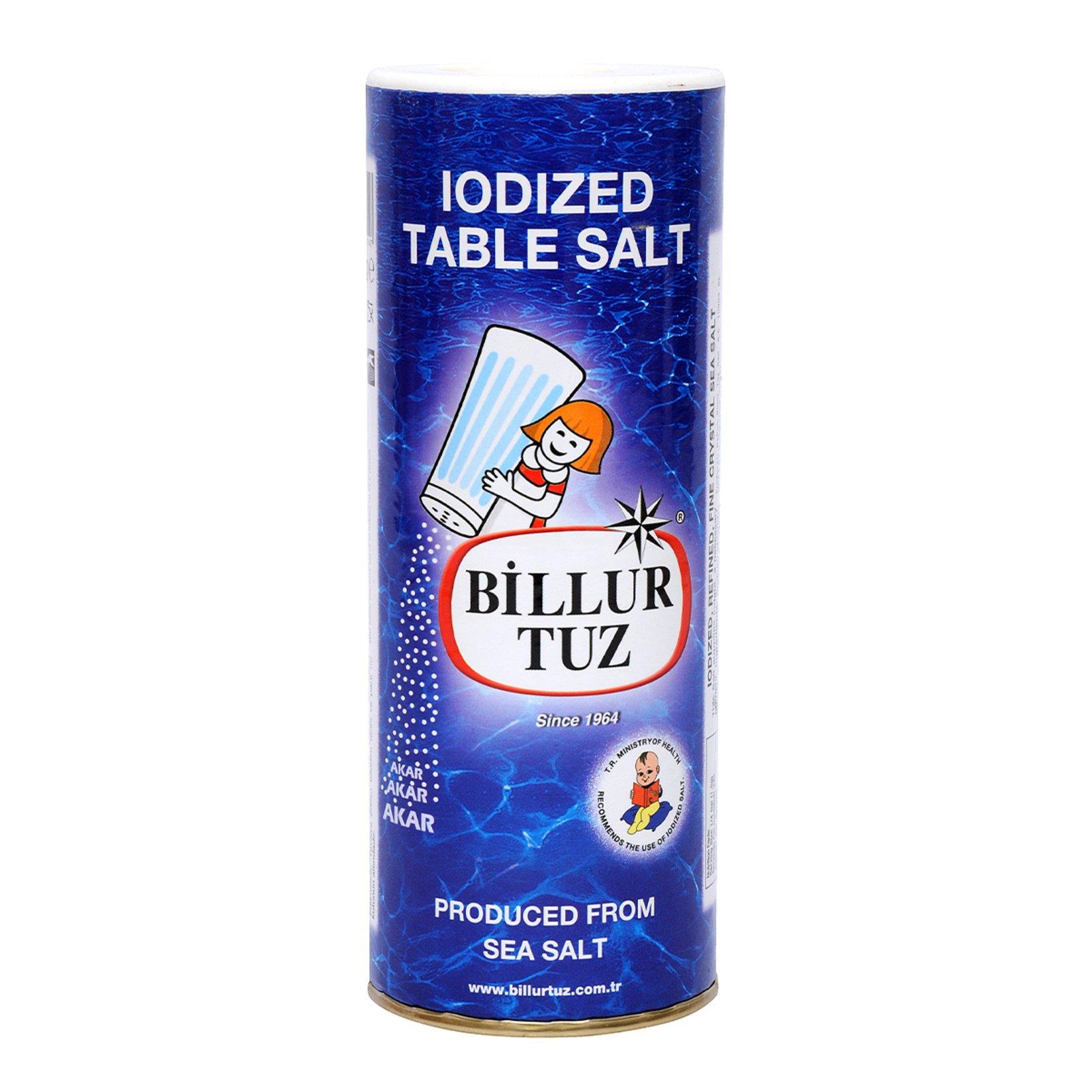 Billur Tuz İyotlu Sofra Tuzu 500 G (Tuzluklu)
