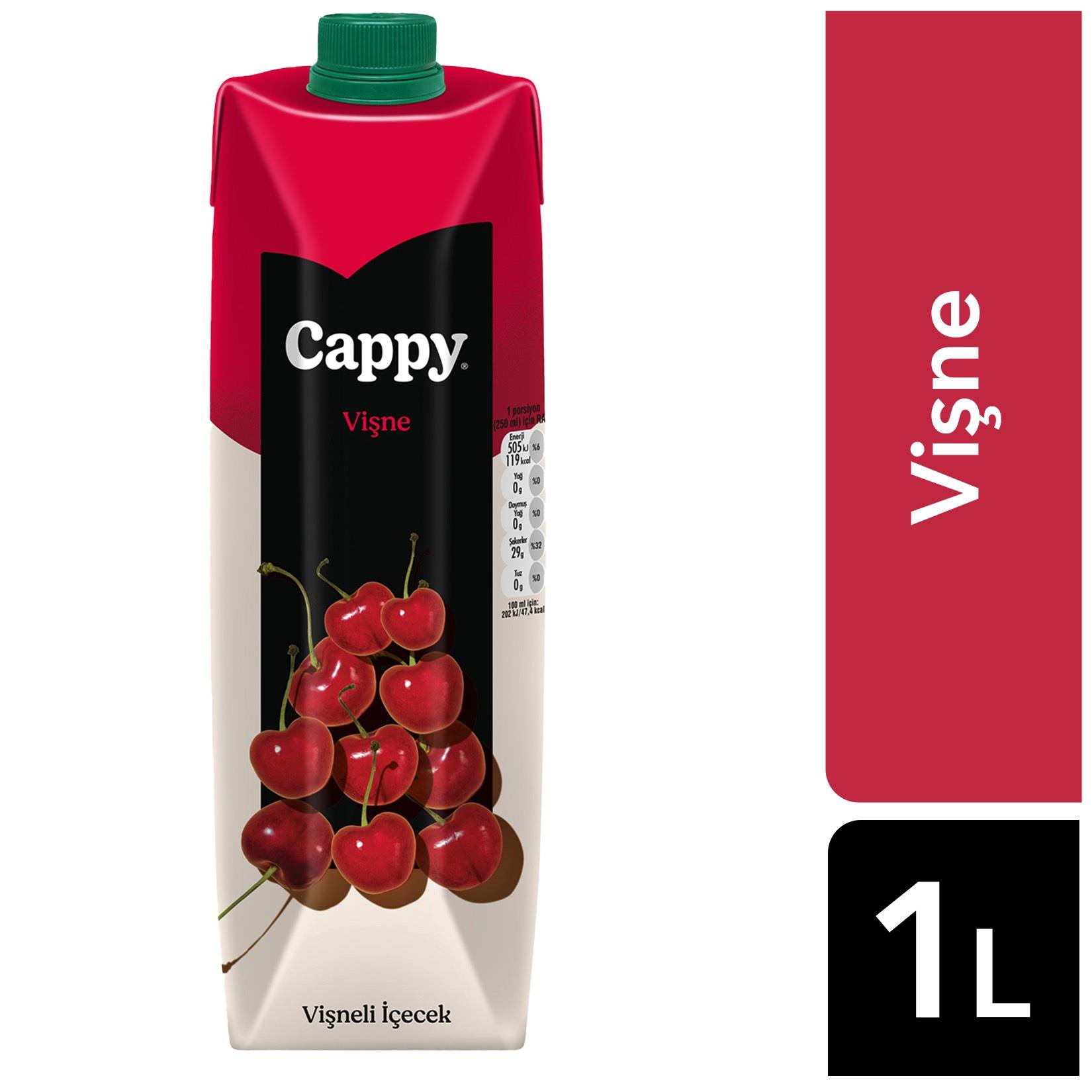Cappy Vişneli İçecek Karton Kutu 1 L