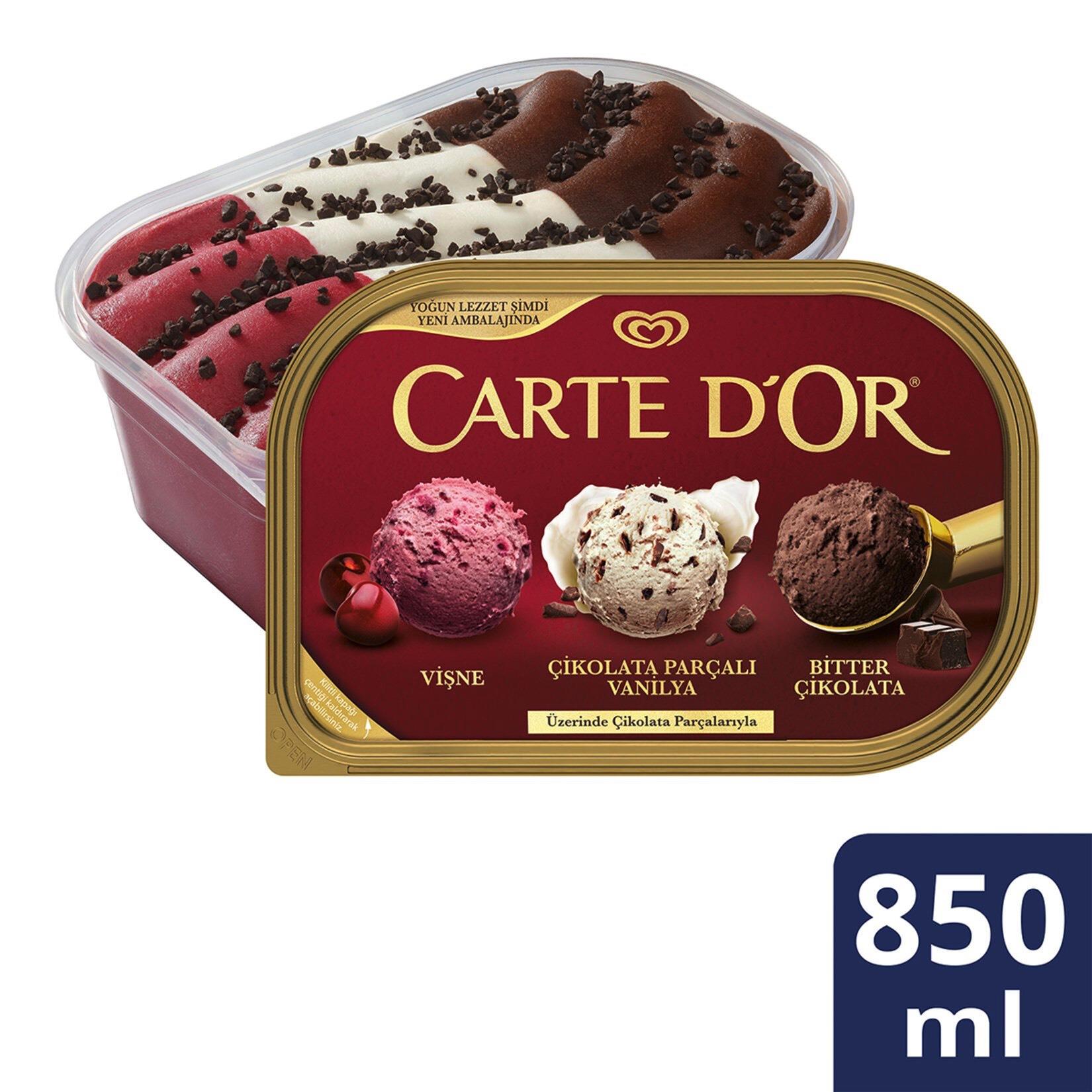 Carte d'Or Vişne Vanilya Bitter Çikolata 850 ml