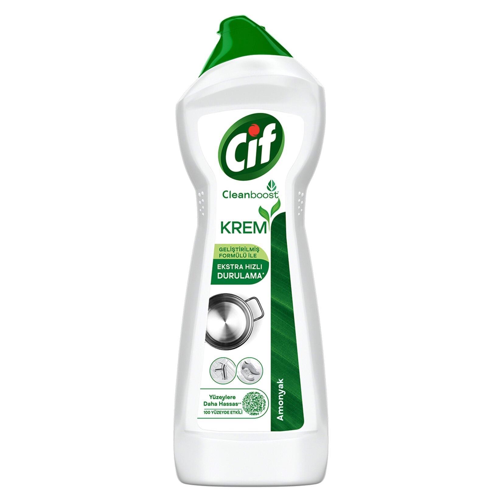 Cif Krem Yeni Nesil Yüzey Temizleyici Amonyak 750 Ml
