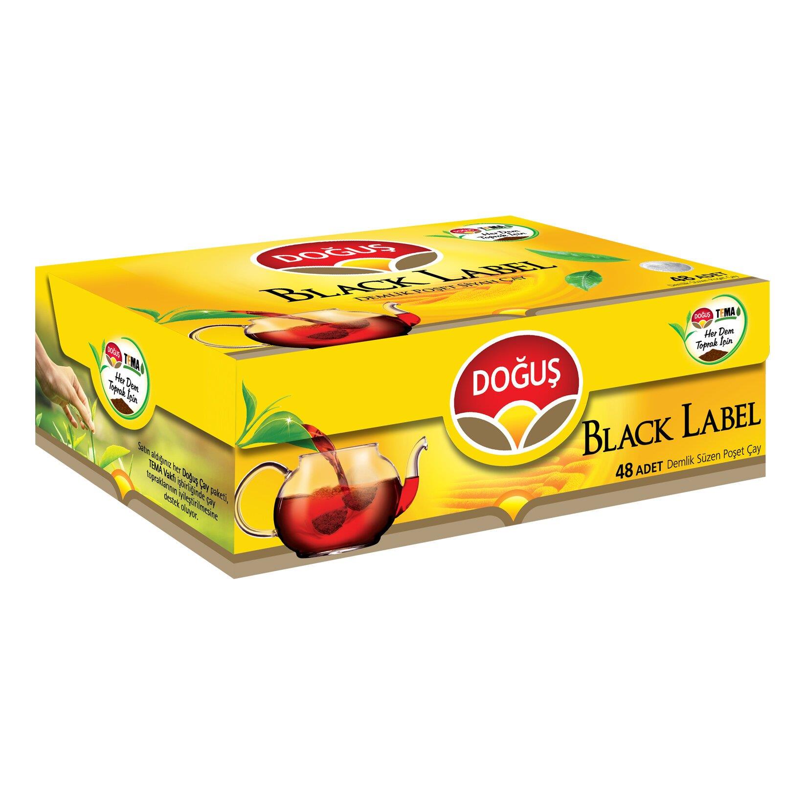 Doğuş Black Label Demlik Poşet Çay 48'Li 153 G