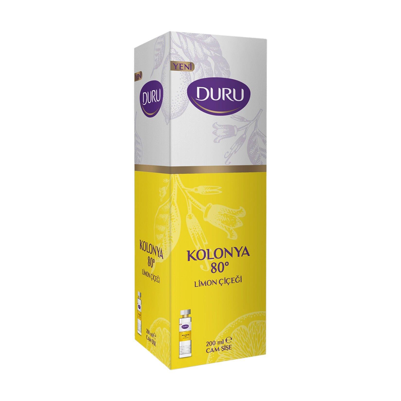 Duru Limon Çiçeği Kolonyası Cam Şişe 200 Ml
