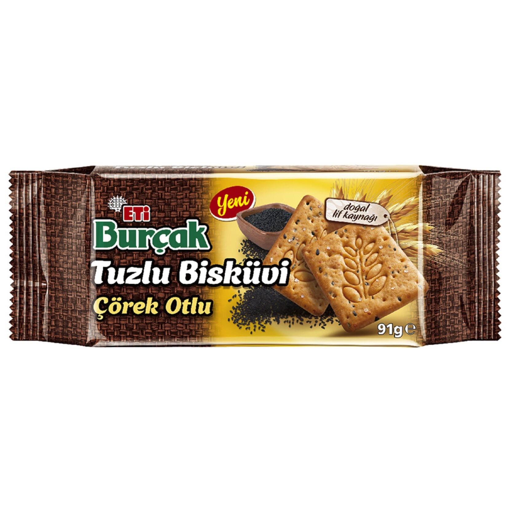 Eti Burçak Tuzlu Çörek Otlu Bisküvi 91 g