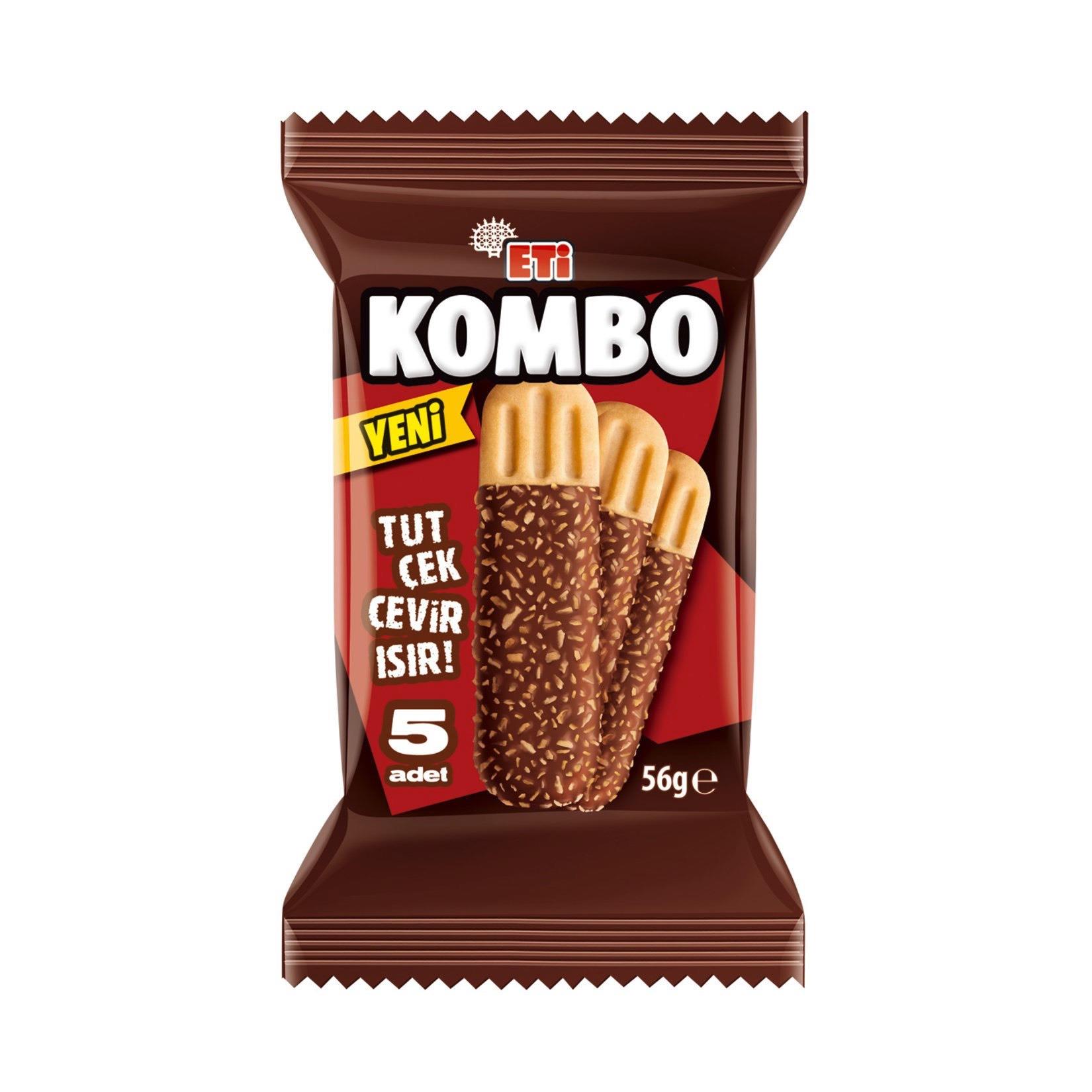 Eti Kombo Hindistan Cevizi ve Çikolata Kaplamalı Bisküvi 56 g