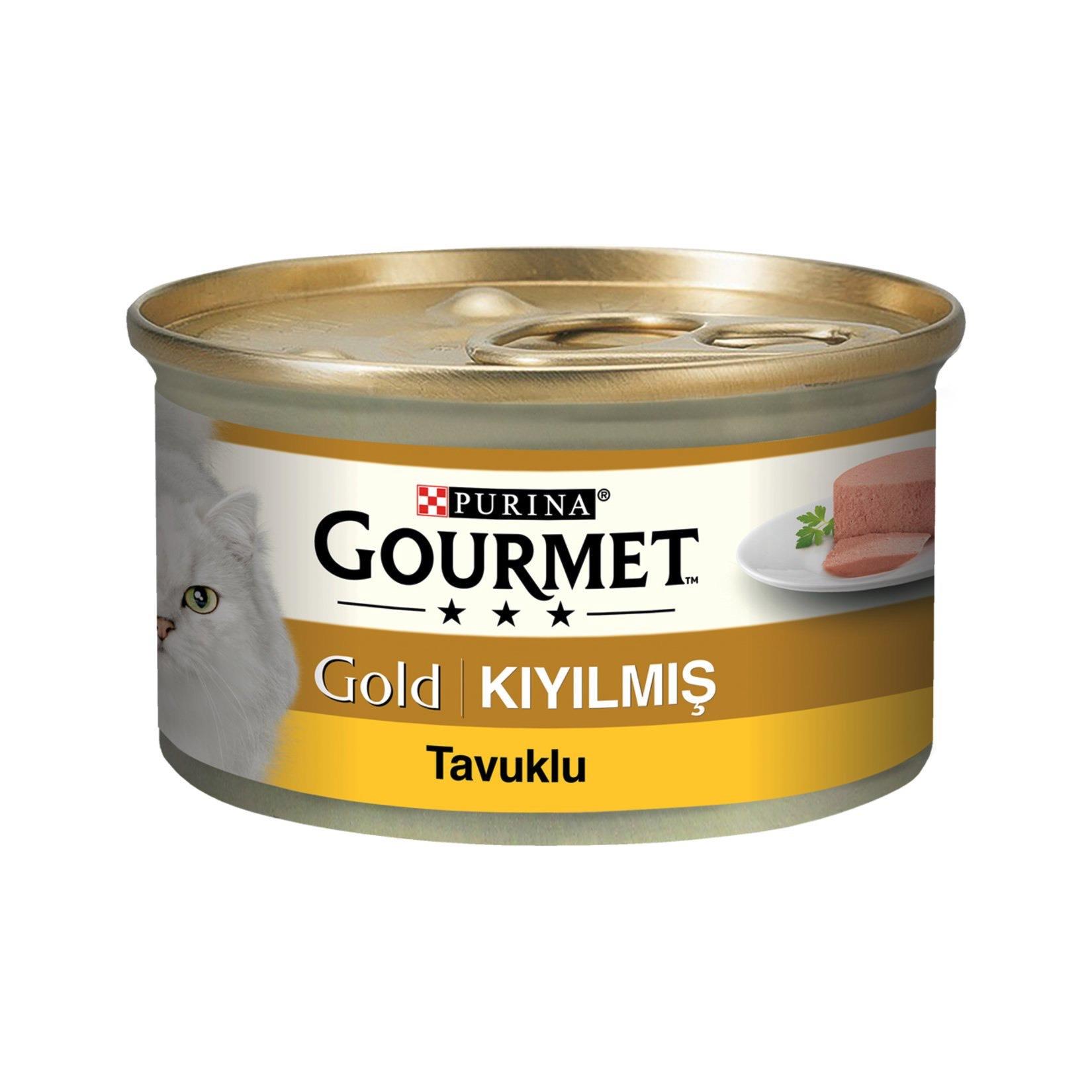 Gourmet Gold Kıyılmış Tavuklu Yaş Kedi Maması 85g Konserve