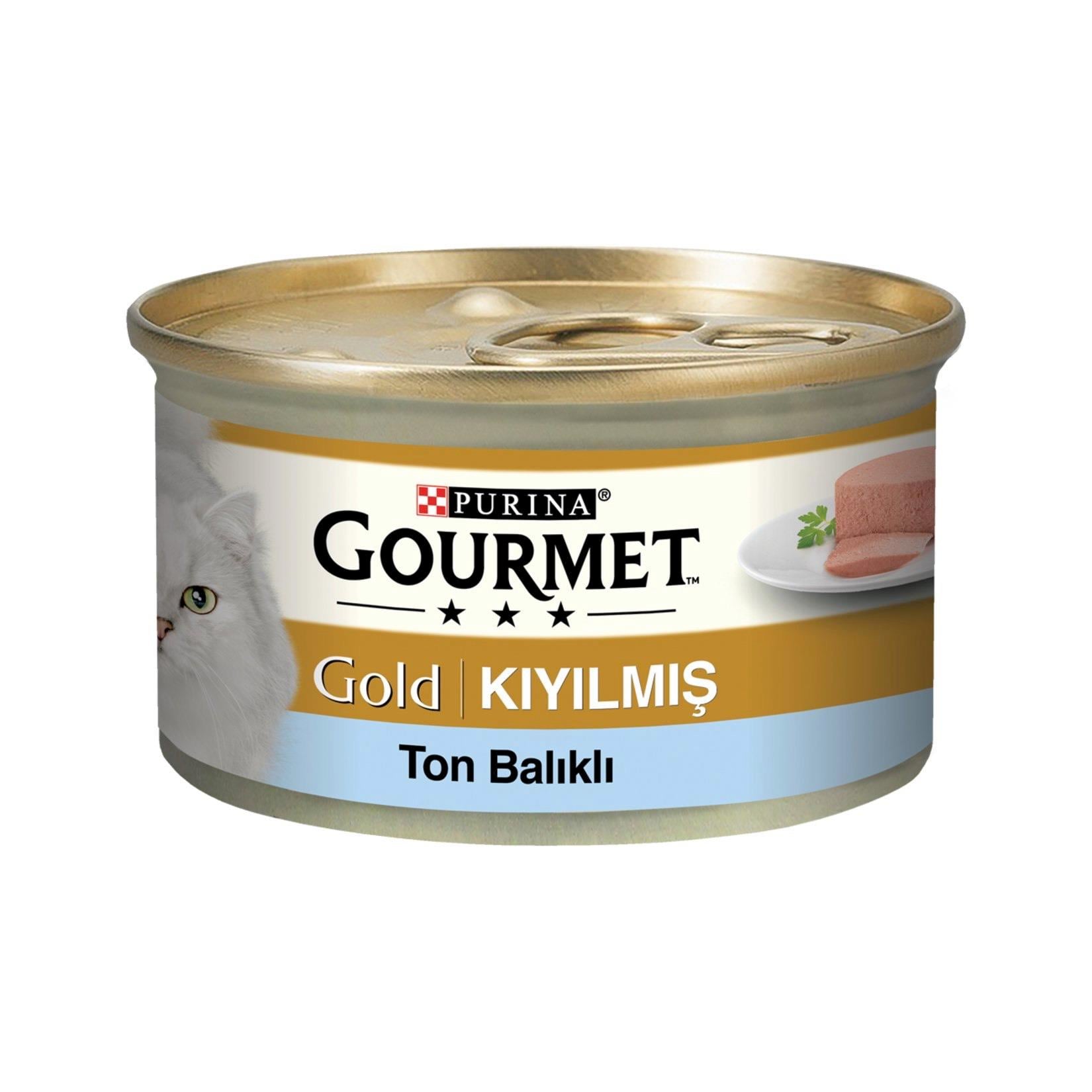 Gourmet Gold Kıyılmış Ton Balıklı Yaş Kedi Maması 85g Konserve