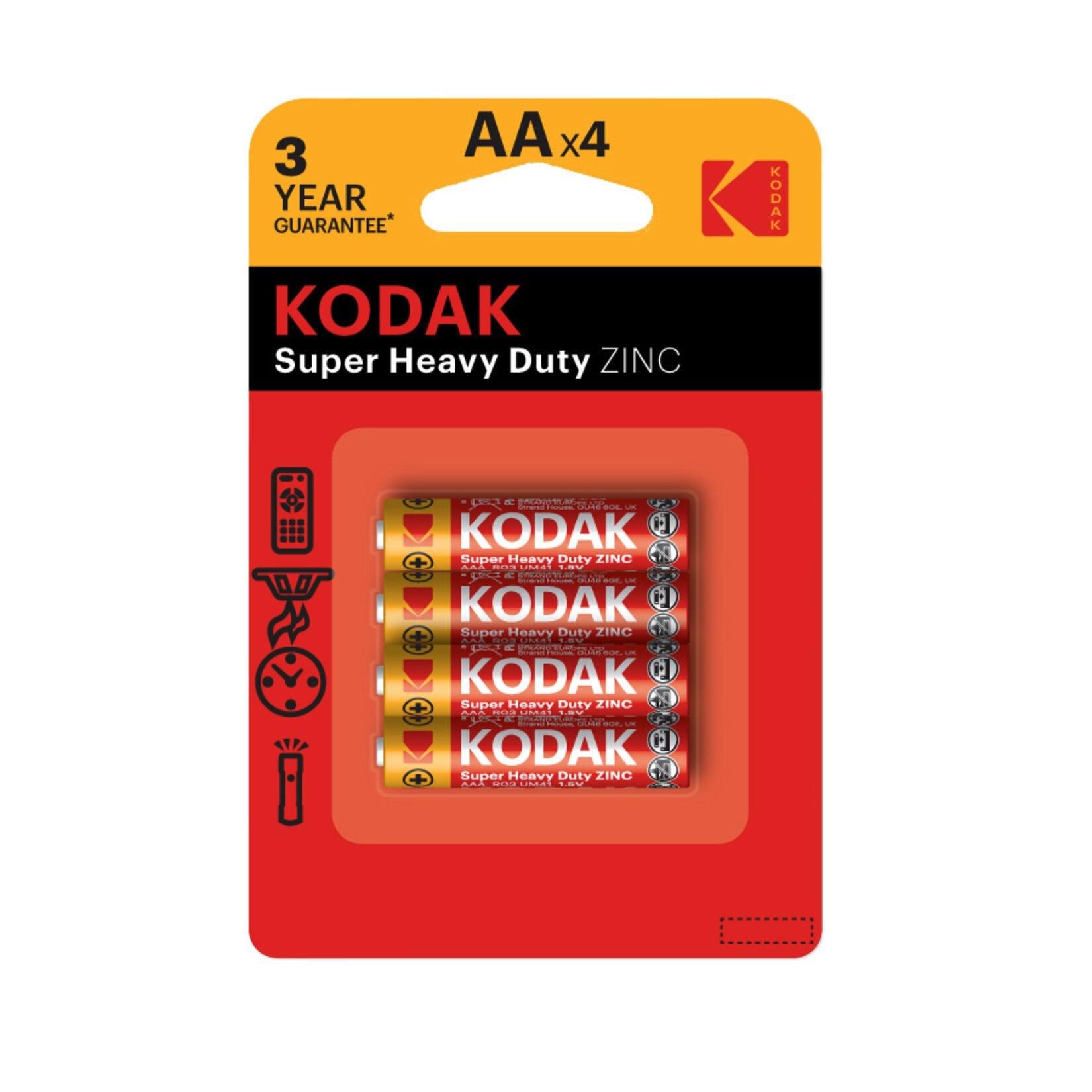 Kodak Çinko Karbon Kalem Pil Blister Aa 4'lü