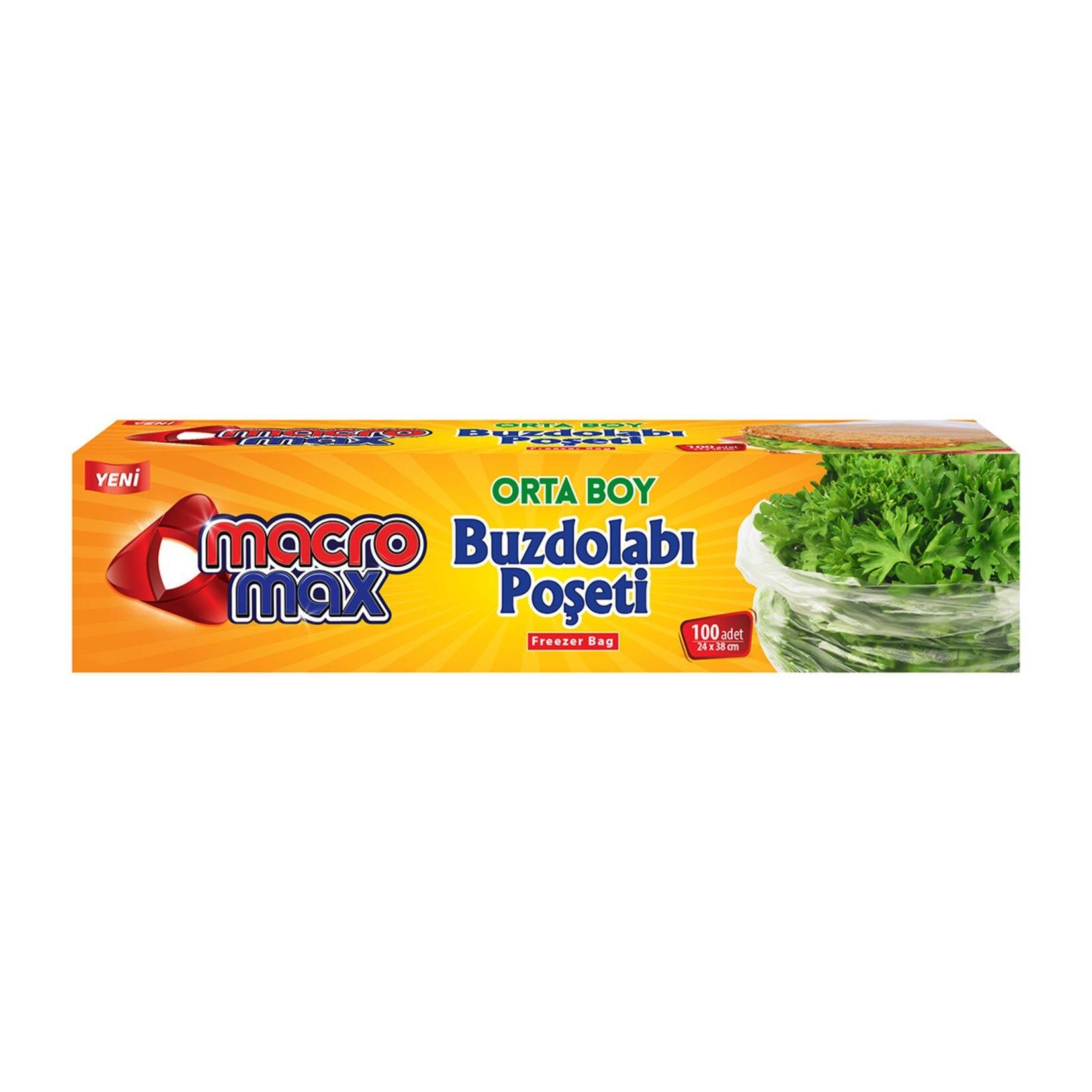 Macromax Buzdolabı Poşeti Orta Boy 100'lü