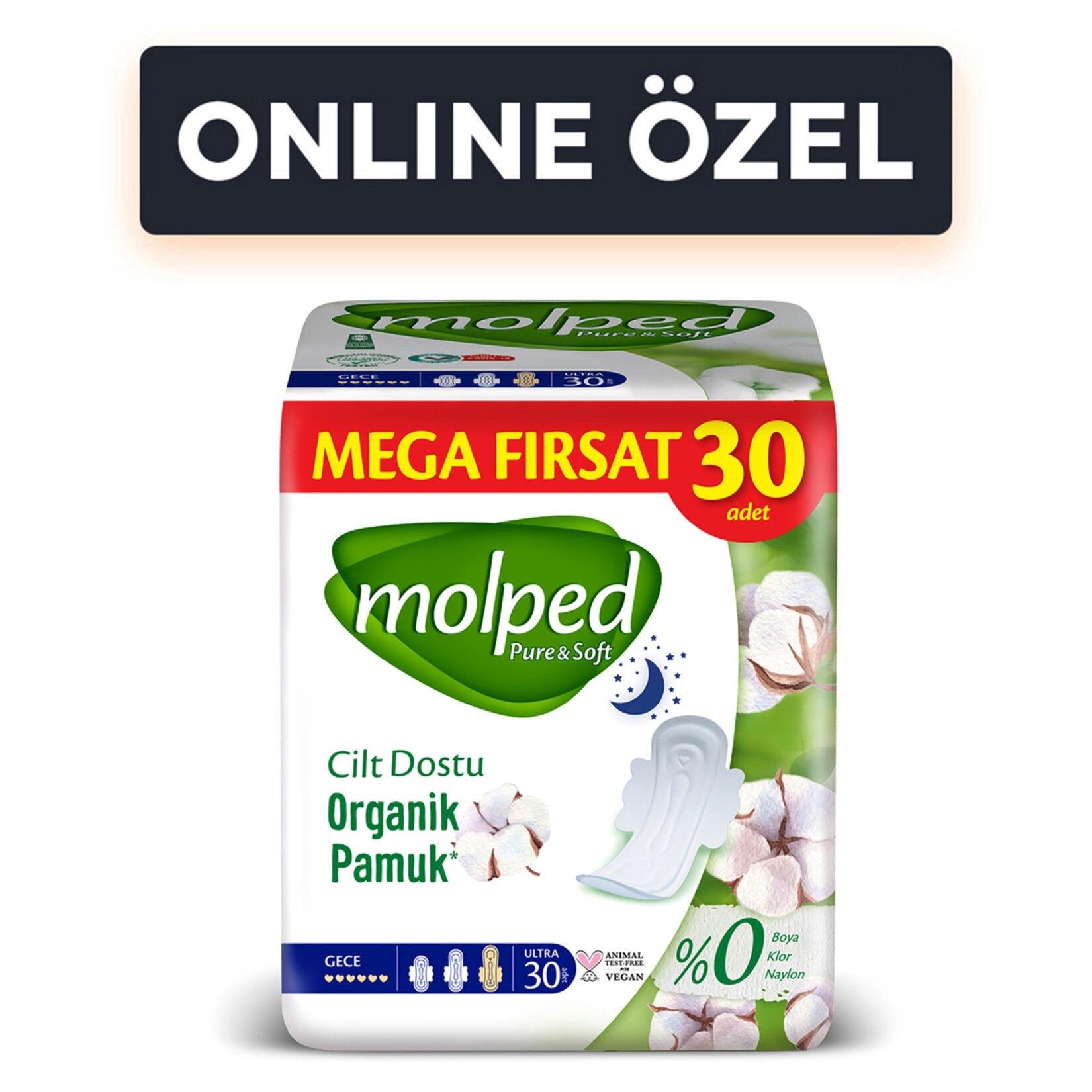 Molped P&s Gece Mega Hijyenik Ped 30'lu
